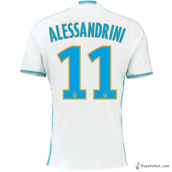 Camiseta Marsella Replica Primera Ropa Alessandrini 2016/17 Blanco